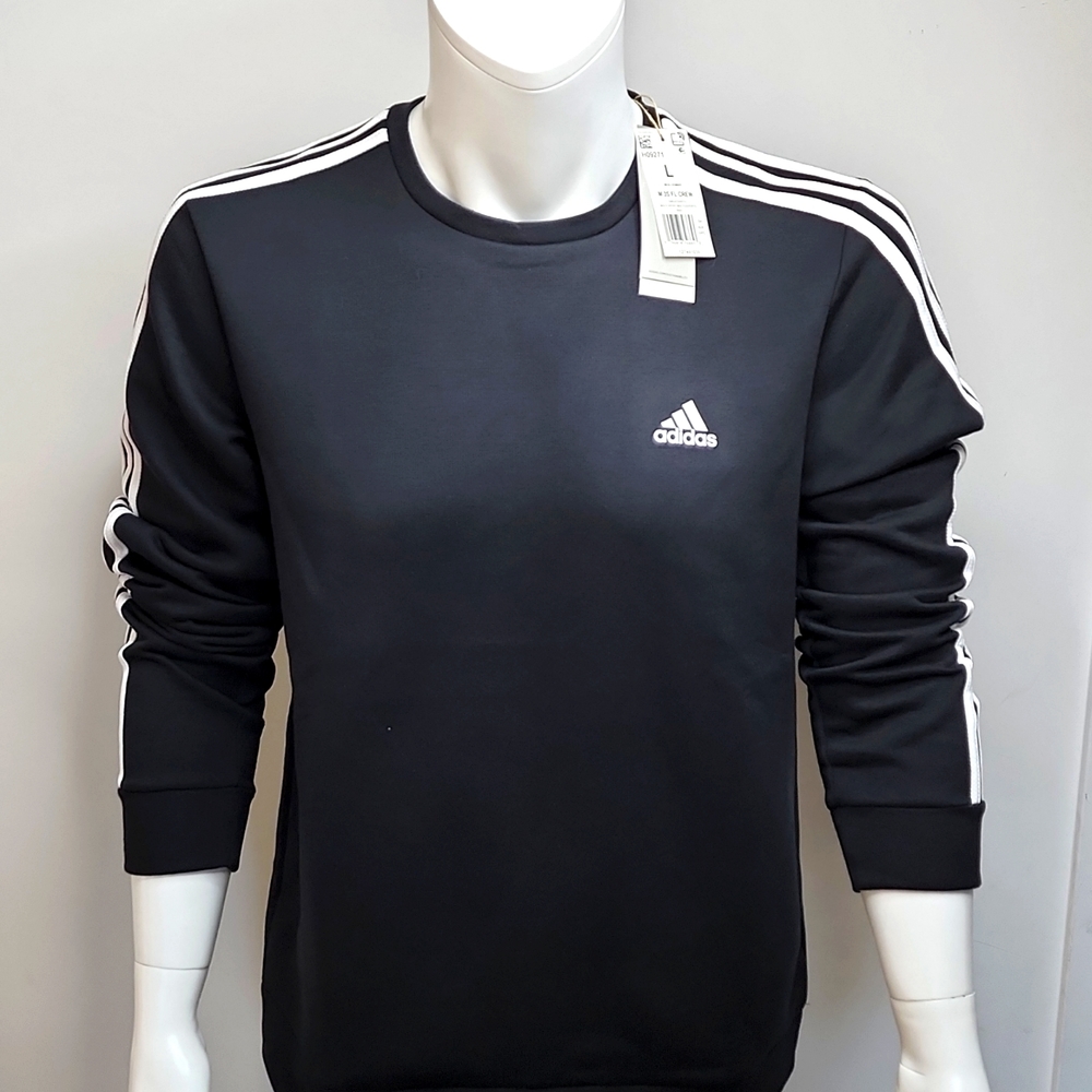 ADIDAS CREW NECK SWEATSHIRT BLACK